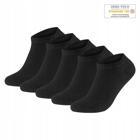 10X Skarpetki stopki czarne unisex 41-46