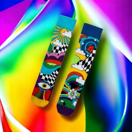 Kolorowe skarpetki nie do pary SOCKEDELIC 6 szt. MIX r. 39-46